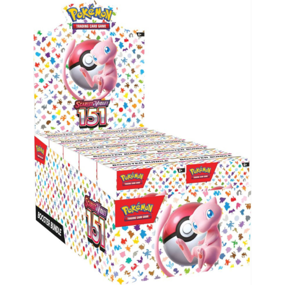 Engelsk Pokémon 151 Booster Bundle (6 boosters) - andcards.dk