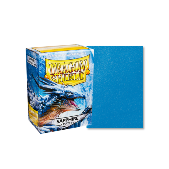 Sapphire Matte Sleeves fra Dragon Shield