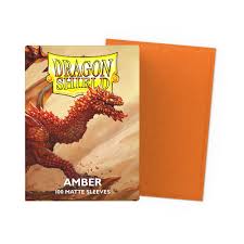 Amber 100 Matte Sleeves fra Dragon Shield