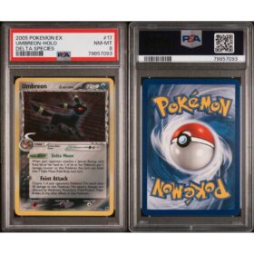 #17 UMBREON-HOLO DELTA SPECIES PSA 8