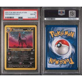 NEO REVELATION #8 HOUNDOOM-HOLO PSA 8