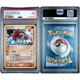 GROUDON REV.FOIL EMERALD PSA 9