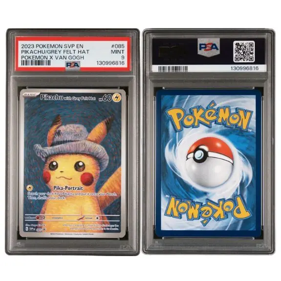 Pikachu Grey Felt Hat PSA 9 - andcards.dk