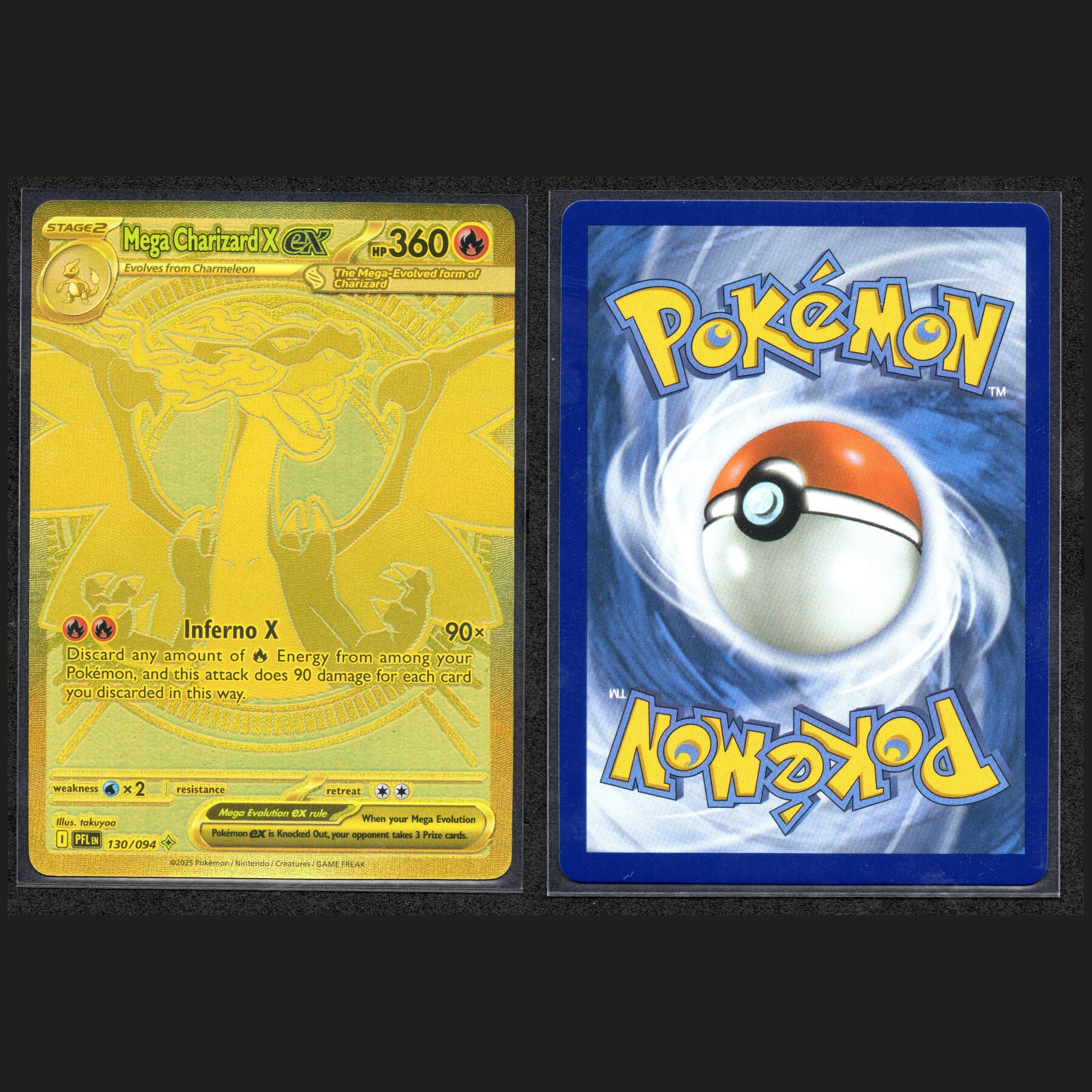 Mega Charizard X EX Gold #130