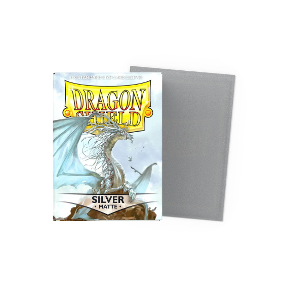 Dragon Shield – Matte Sleeves Silver
