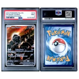 Paldean Tauros Illustration Rare PSA 9