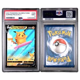 Surfing Pikachu V PSA 9