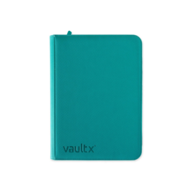 VaultX 9-Pocket Exo-Tec Zip Binder Ocean Blue
