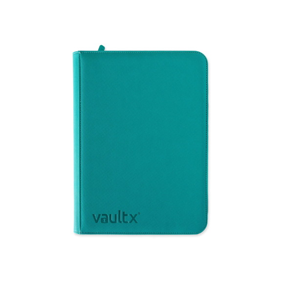 VaultX 9-Pocket Exo-Tec Zip Binder Ocean Blue