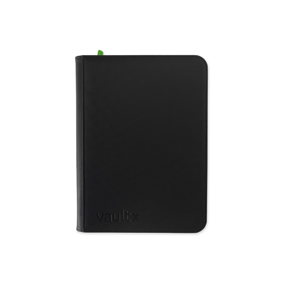 VaultX 9-Pocket Exo-Tec Zip Binder Signature Black