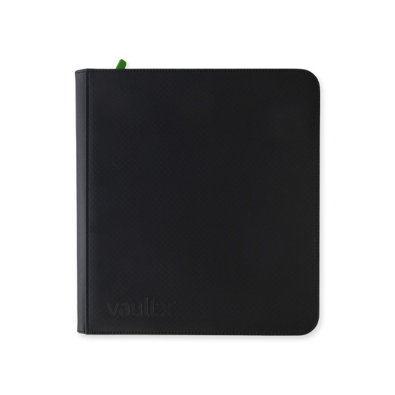 VaultX 12-Pocket Exo-Tec Zip Binder Signature Black