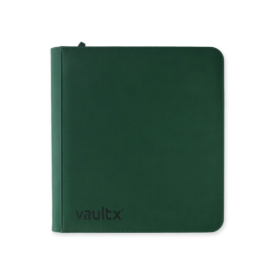 VaultX 12-Pocket Exo-Tec Zip Binder Forest Green