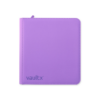 VaultX 12-Pocket Exo-Tec Zip Binder Just Purple