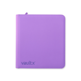 VaultX 12-Pocket Exo-Tec Zip Binder Just Purple