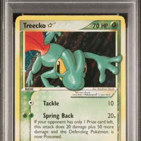 TREECKO-HOLO #109 EX TEAM ROCKET RETURNS PSA 7 - Front