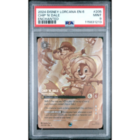 CHIP 'N' DALE #205 ENCHANTED PSA 9 - Front