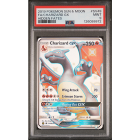 FA/CHARIZARD GX #SV49 HIDDEN FATES PSA 9 - Front