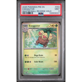 EXEGGUTOR #002 MASTER BALL REVERSE HOLO PSA 9 - Front