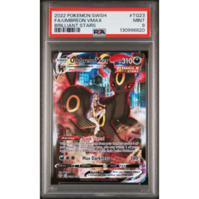 FA/UMBREON VMAX #TG23 BRILLIANT STARS PSA 9 - Front
