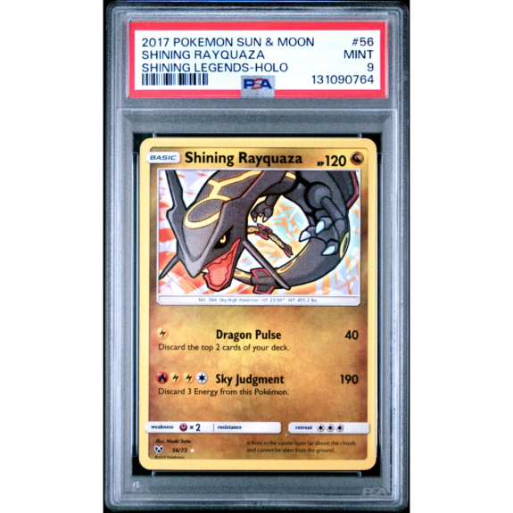 SHINING RAYQUAZA #56 SHINING LEGENDS-HOLO PSA 9 - andcards.dk