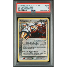 METAGROSS-HOLO #113 EX DELTA SPECIES PSA 3 - Front