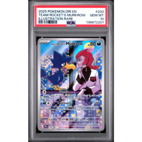 TEAM ROCKET'S MURKROW #200 ILLUSTRATION RARE PSA 10 - Front