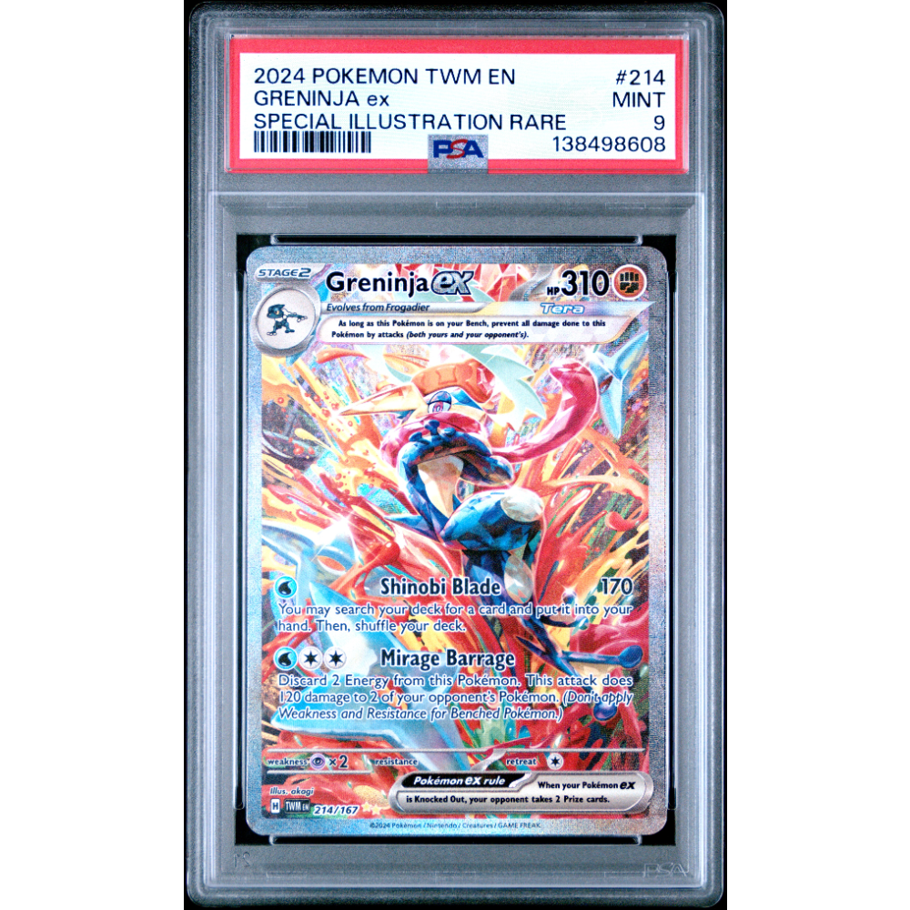 GRENINJA ex #214 SPECIAL ILLUSTRATION RARE PSA 9 - andcards.dk