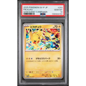 PIKACHU #291 GYM EVENT CAMPAIGN PSA 10 - Front
