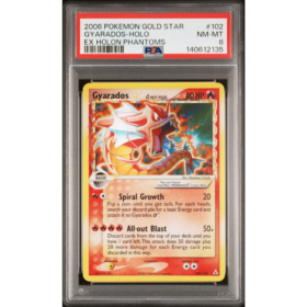 GYARADOS GOLD STAR #102 EX HOLON PHANTOMS PSA 8 - Front