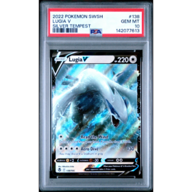LUGIA V #138 SILVER TEMPEST PSA 10 - Front