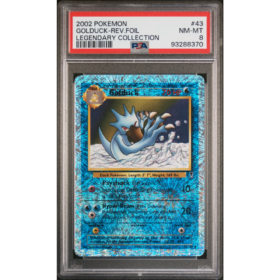 GOLDUCK-REV.FOIL #43 LEGENDARY COLLECTION PSA 8 - Front