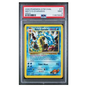 MISTY'S GYARADOS GYM CHALLENGE #13 HOLO PSA 9 - Front