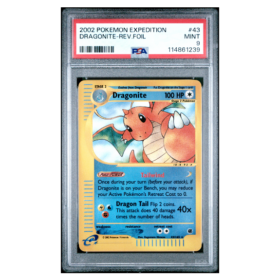 DRAGONITE-REV.FOIL #43 PSA 9 - Front