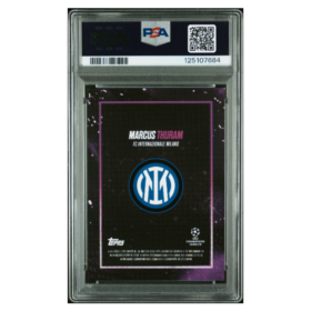 MARCUS THURAM SHOWCASE-AUTO-PURPLE PSA 10 - Back