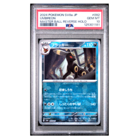 UMBREON #092 MASTER BALL REVERSE HOLO PSA 10 - Front