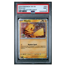 PIKACHU #051 FALL COLLECTOR CHEST PSA 9 - Front