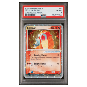 ENTEI EX-HOLO MAGMA VS AQUA #91 PSA 6 - Front