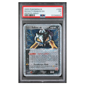 ROCKET'S RAIKOU EX #108 DEOXYS-HOLO PSA 1 - Front