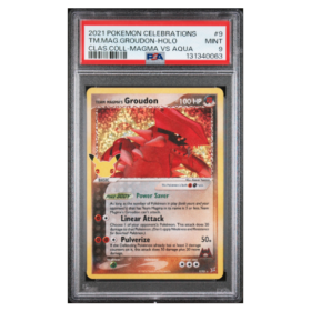 TM.MAG.GROUDON-HOLO #9 CLAS.COLL-MAGMA VS AQUA PSA 9 - Front