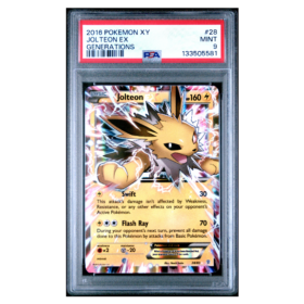 JOLTEON EX #28 GENERATIONS PSA 9 - Front