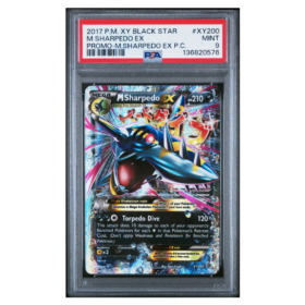 M SHARPEDO EX #XY200 PROMO-M.SHARPEDO EX P.C. PSA 9 - Front