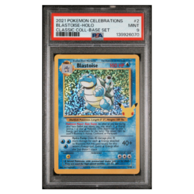 BLASTOISE-HOLO #2 CLASSIC COLL-BASE SET PSA 9 - Front