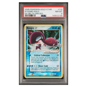 KYOGRE-HOLO #112 EX DELTA SPECIES PSA 8 - Front