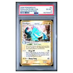FERALIGATR-REV.FOIL #2 DRAGON FRONTIERS PSA 6 - Front