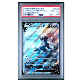 FA/HISUIAN SAMUROTT V #GG51 CROWN ZENITH PSA 10 - Front
