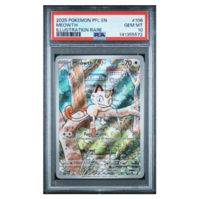 MEOWTH #106 ILLUSTRATION RARE PSA 10 - Front