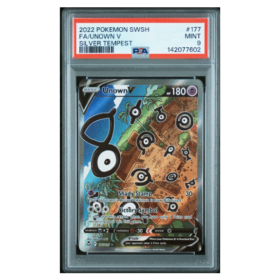 FA/UNOWN V #177 SILVER TEMPEST PSA 9 - Front