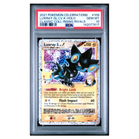 LUXRAY GL LV.X-HOLO #109 CLASSIC COLL-RISING RIVALS PSA 10 - Front