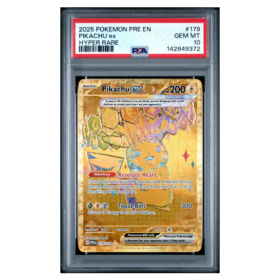 PIKACHU ex #179 HYPER RARE PSA 10 - Front