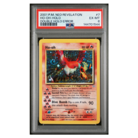 HO-OH-HOLO #7 DOUBLE HOLO ERROR PSA 6 - Front